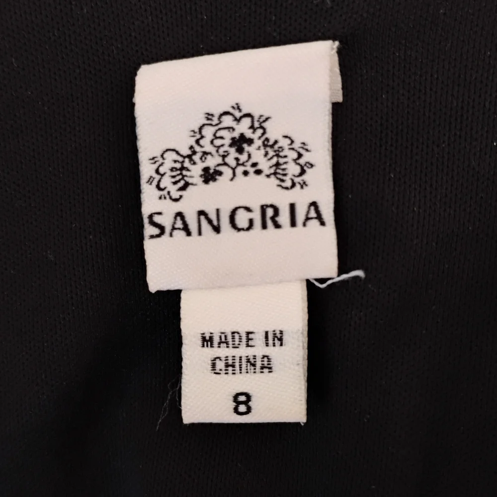 Signature By Sangria Floral Black and Pink Scuba Dress Size 8 - Picture 11 of 13